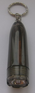 Брелок-фонарик; серый; 7,5х2х2 см; пластик; тампопечать