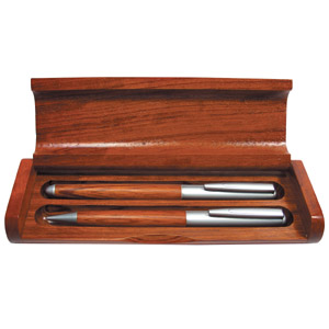 WOODY CHAIRMAN, набор: ручка шариковая и карандаш механический, дерево