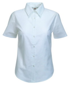 . New Lady-fit Short Sleeve Oxford Shirt, ._M, 70% /, 30% /
