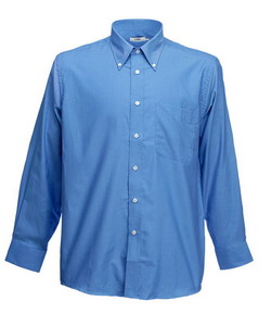 . New Long Sleeve Oxford Shirt, atlantic blue_L, 70% /, 30% /